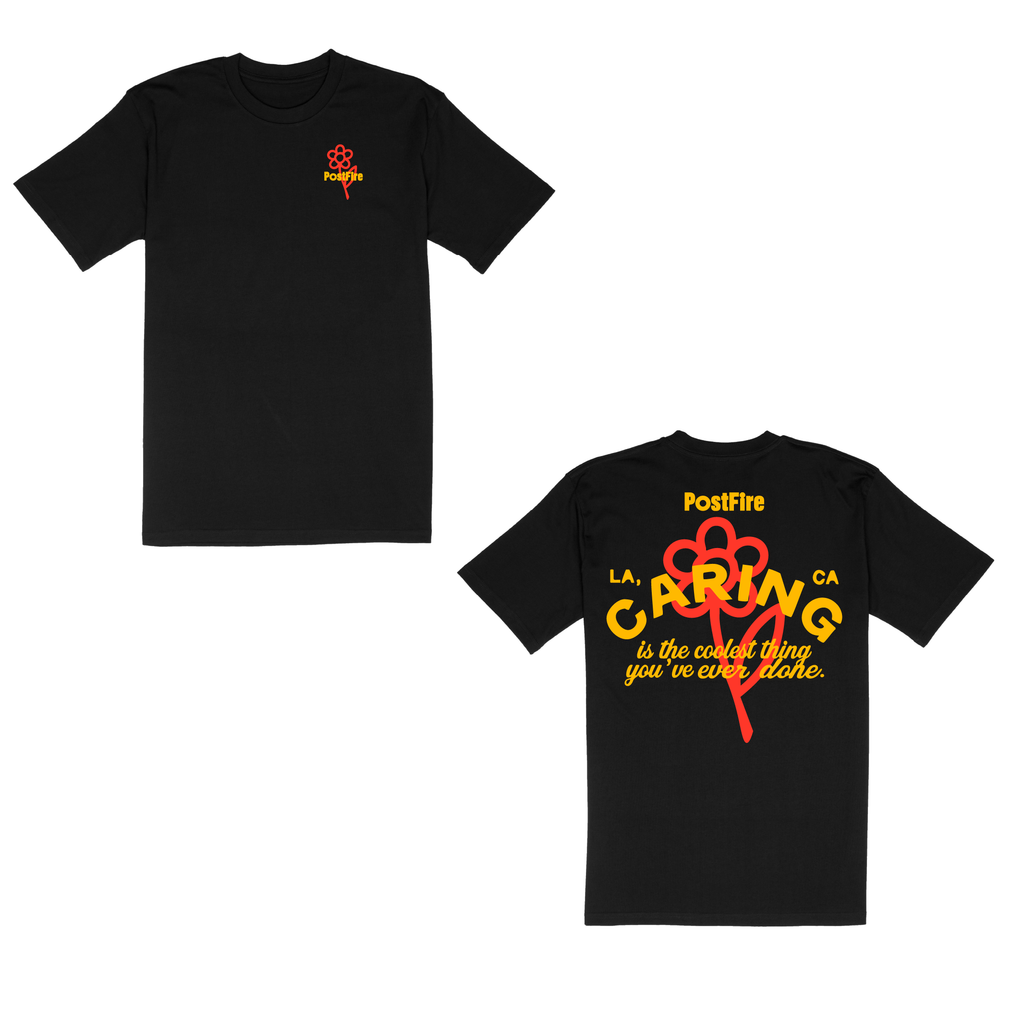 PostFire Caring Flagship Tee - Regular Fit - Black/Red