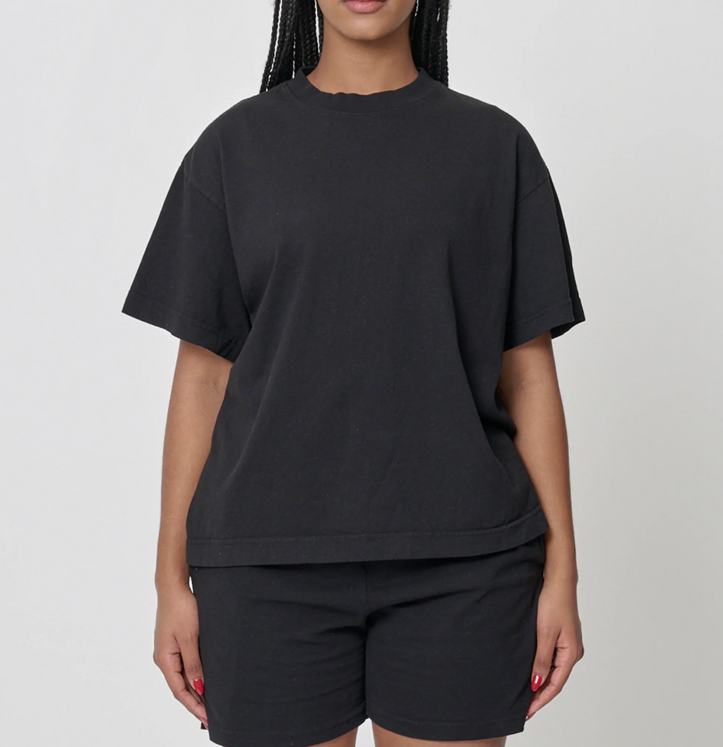 PostFire Caring Flagship Tee - Boxy Fit - Black/Blue