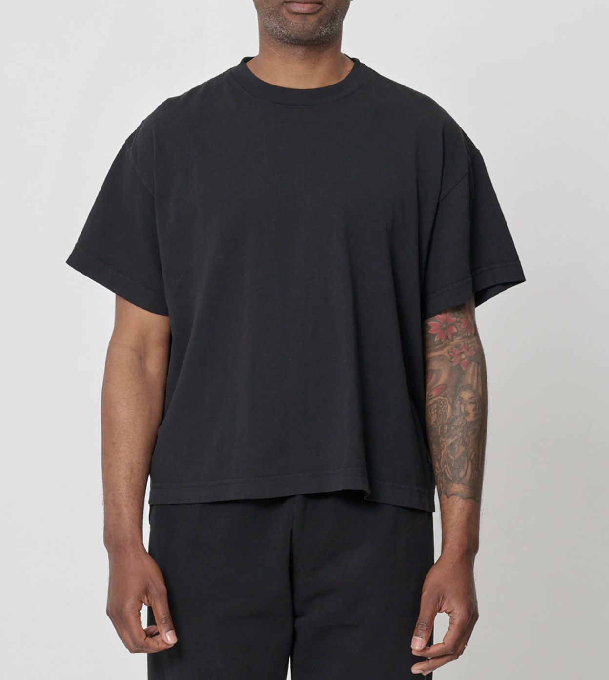 PostFire Caring Flagship Tee - Boxy Fit - Black/Blue